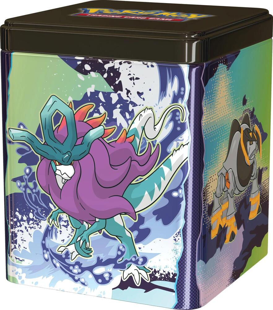 Pokemon Stacking Tin featuring multiple Pokemon designs