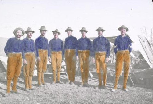 Some of Company H, is that Camp Santa Mesa in the background?