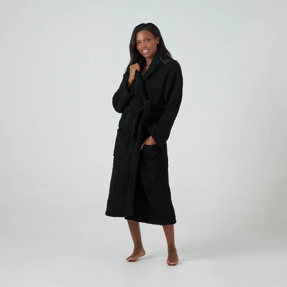 Thumbnail: Kashwere Adult Robe Signature Shawl Black