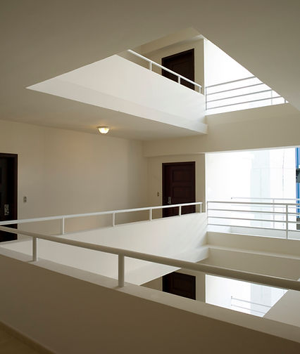 White stairs