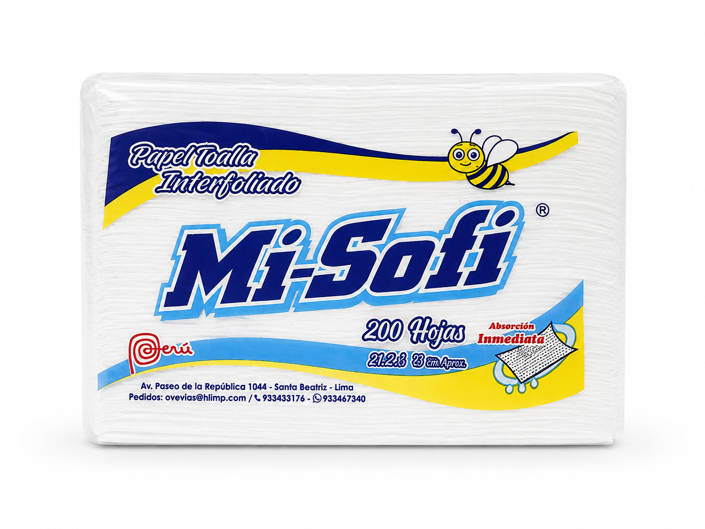 PAPEL TOALLA INTERFOLIADO MI SOFI X 200 HJS