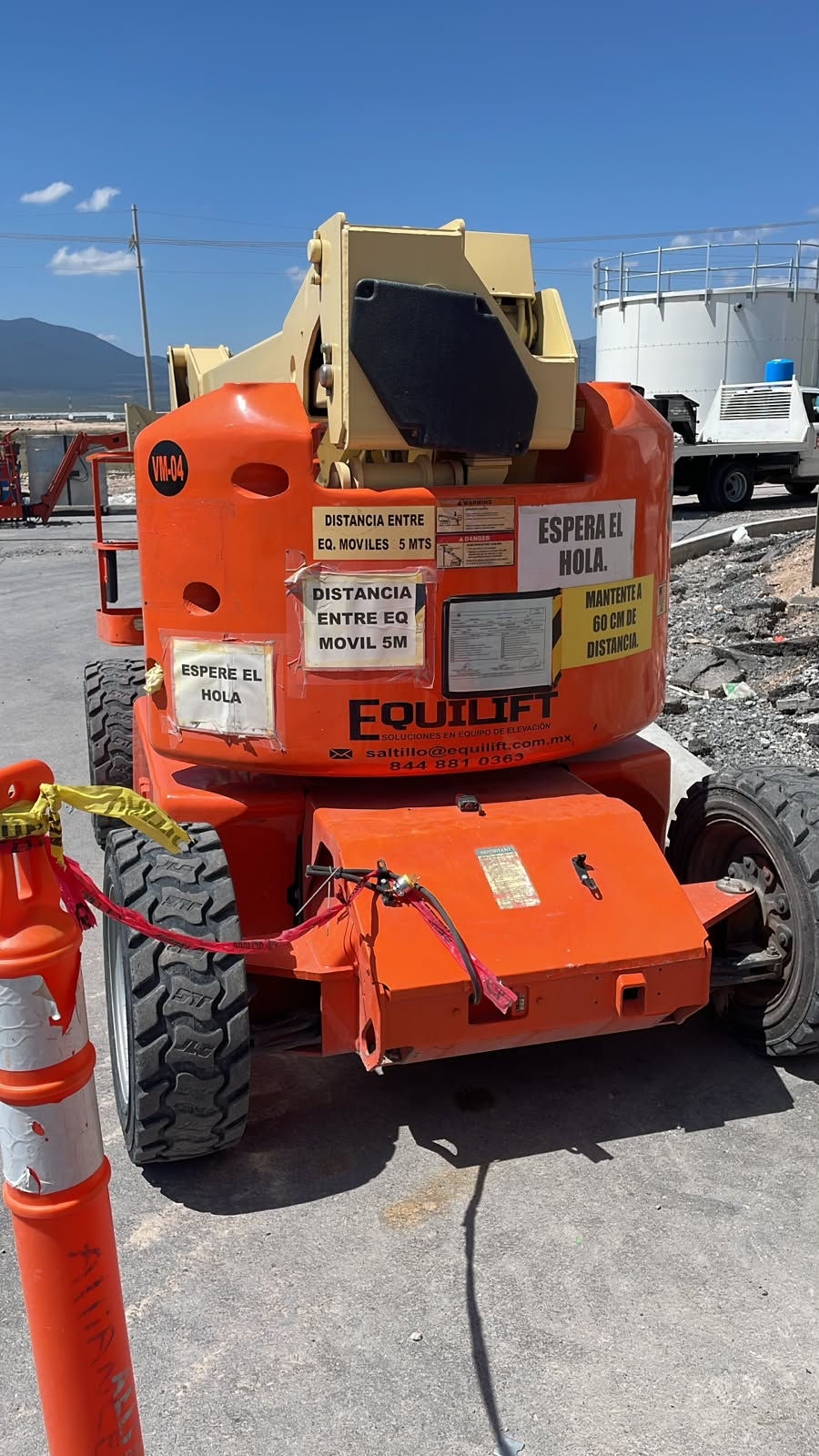Plataforma de elevación Equilift en Arteaga, Coahuila