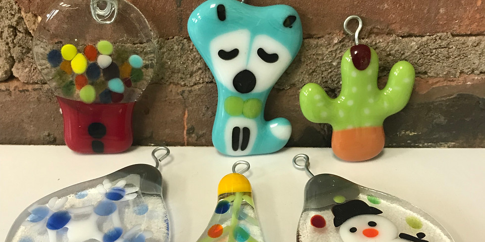 Four Glass Ornaments