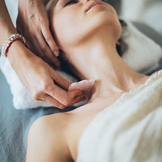 Lymphatic facial with gua sha