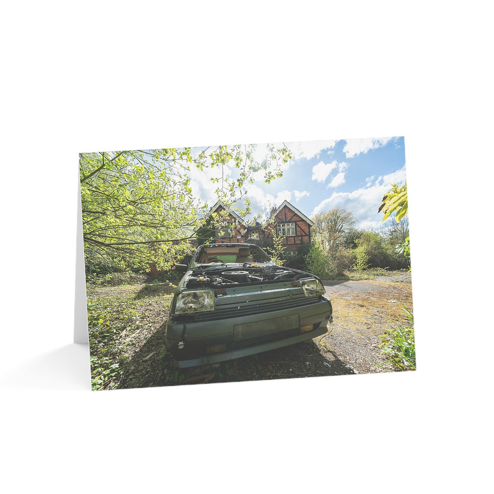 Thumbnail: Abandoned Thurlow Arms Pub & Car | Greeting Cards - Pack of 1, 10, 30 or 50