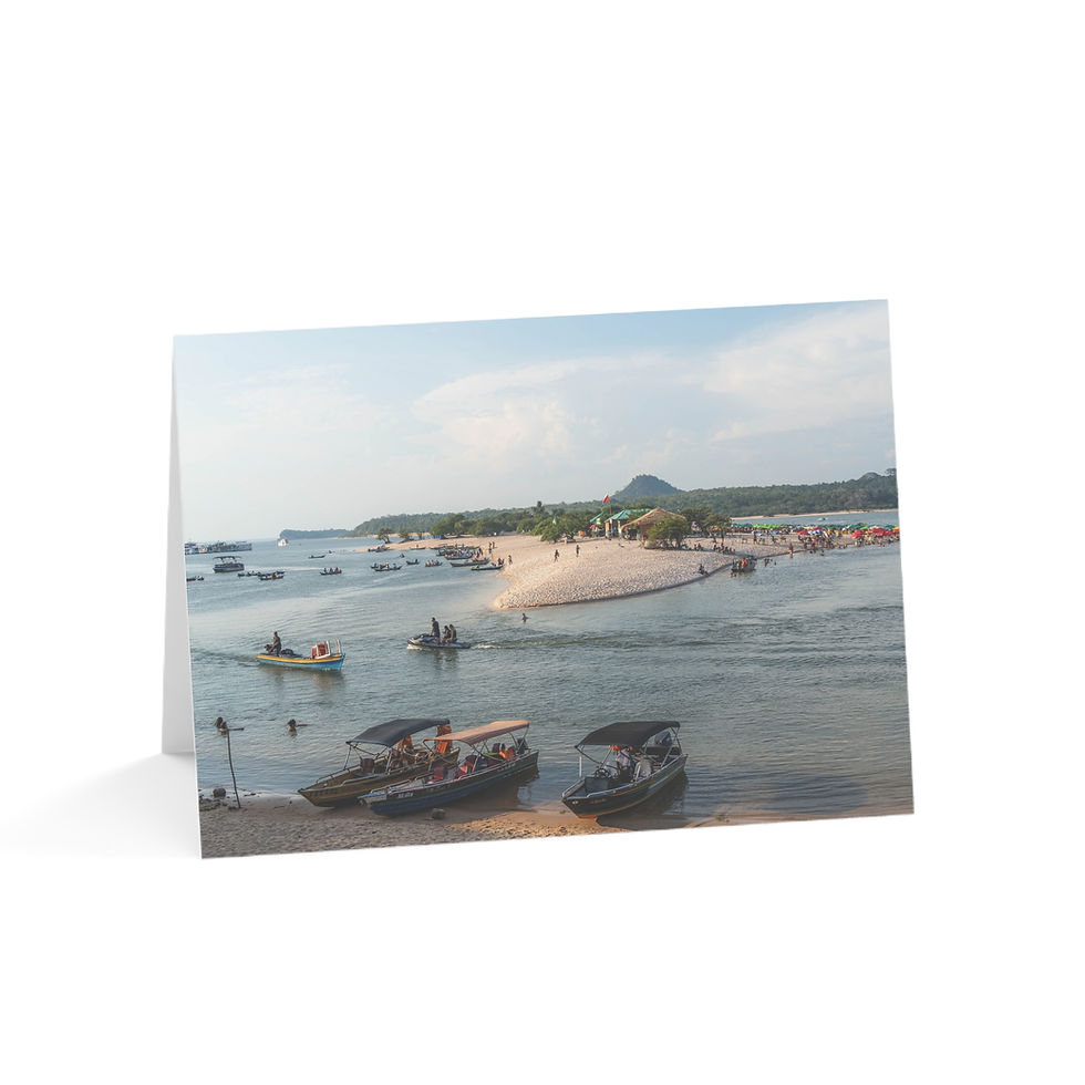 Thumbnail: Scenic bay with many boats on calm water near a sandy beach.
