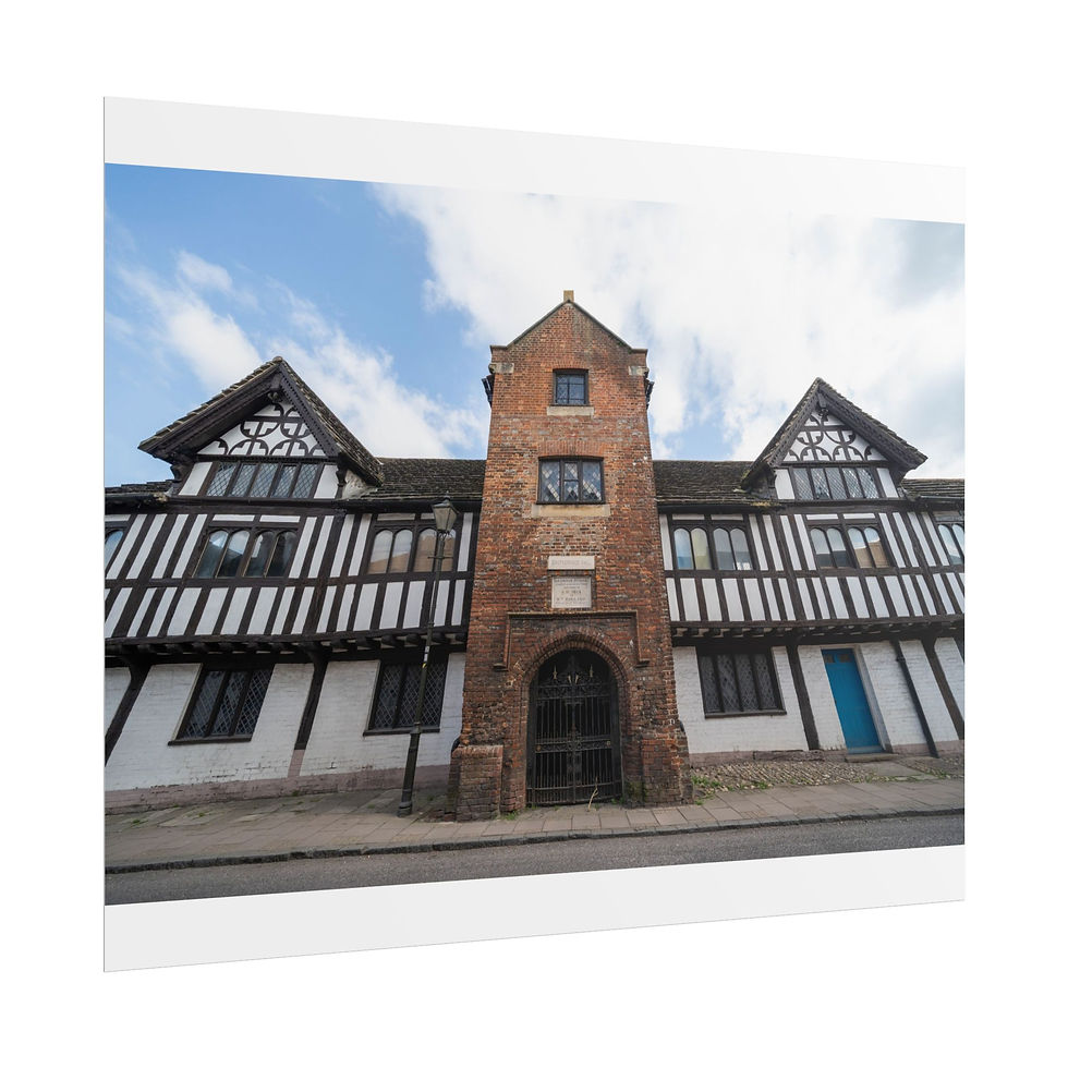 Thumbnail: Rolled Poster Print | Steyning Grammar School | Tudor Style Urbex Wall Art
