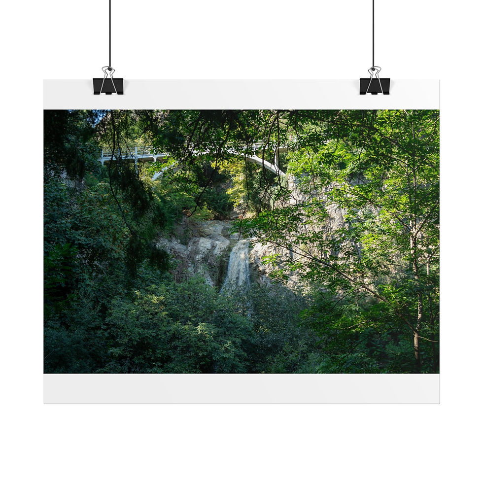 Thumbnail: Poster Print | Tbilisi Botanical Garden Waterfall - Hidden Nature in Georgia