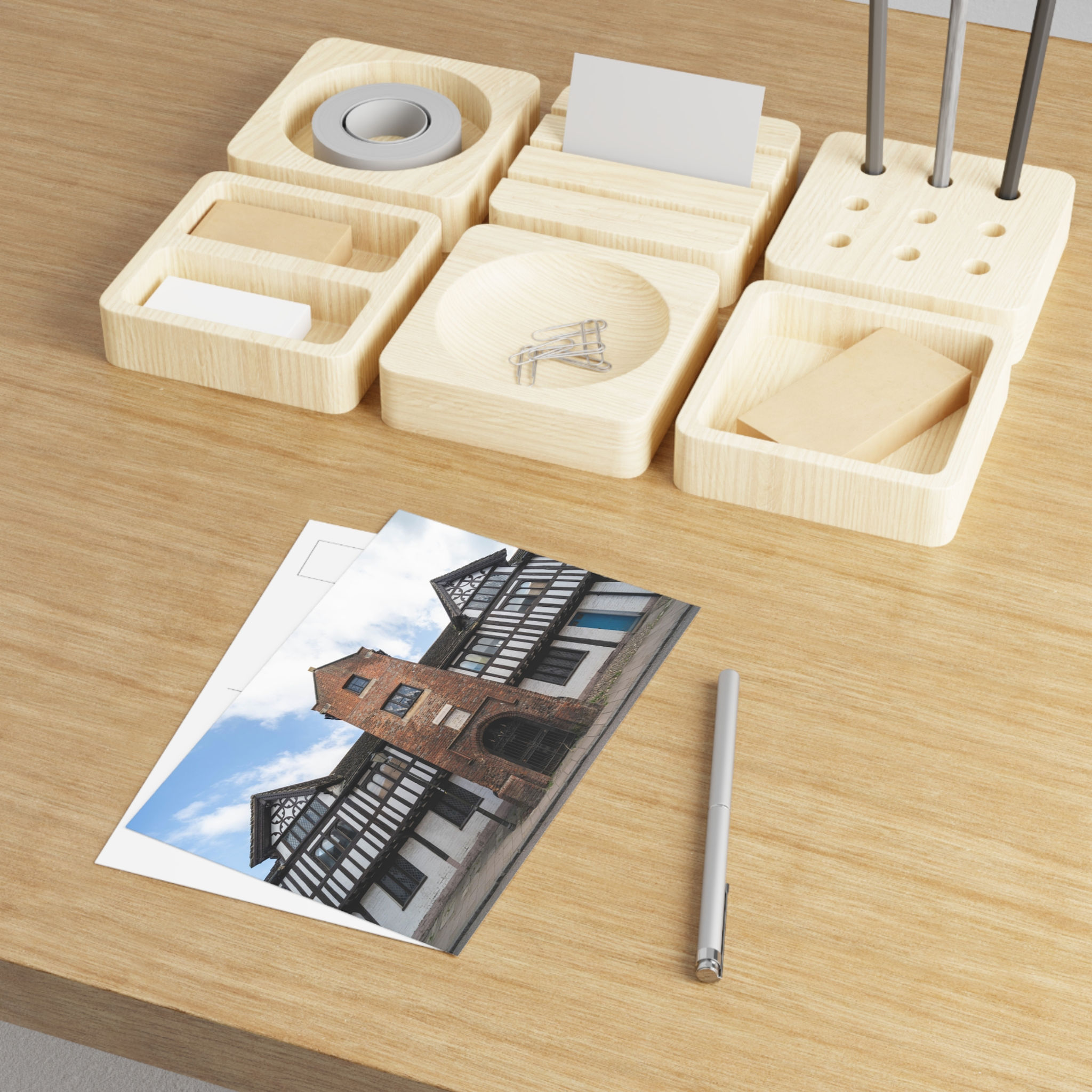 Fine Art Postcard | Steyning Grammar School | Tudor Architecture Photo