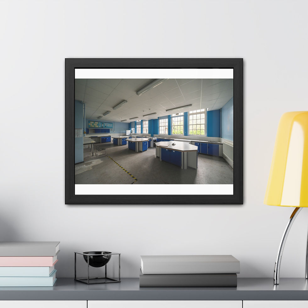 Thumbnail: Framed Print | Abandoned Classroom - Sussex School Urban Exploration Wall Art