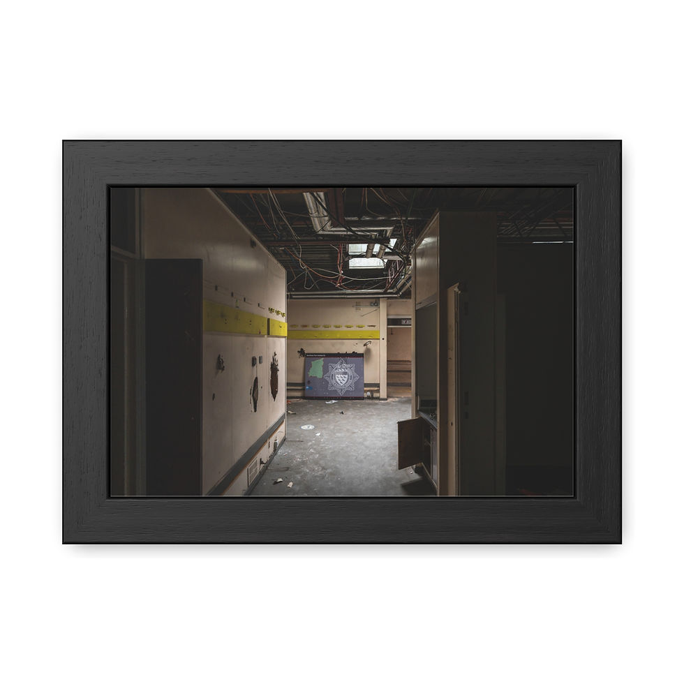 Thumbnail: Framed Print | Old Horsham Fire Station - Abandoned Urbex Wall Art