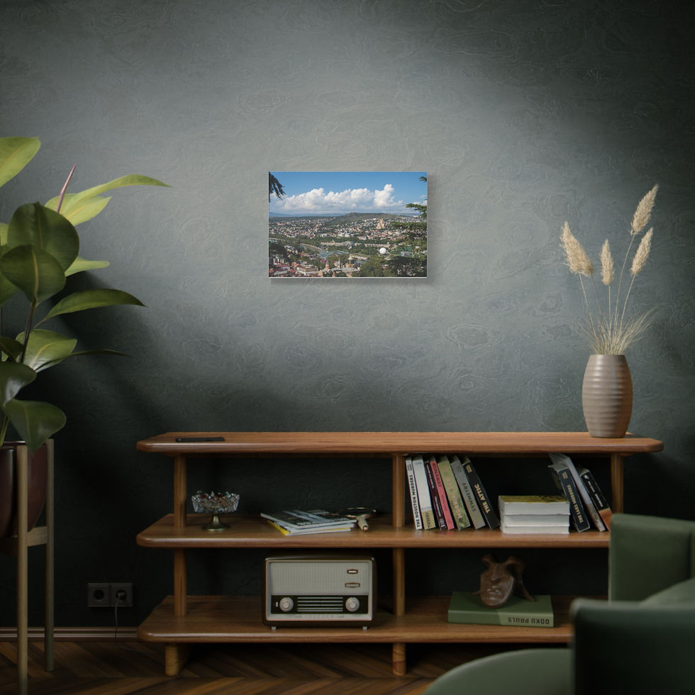 Thumbnail: Canvas Print | Tbilisi Cityscape from Sololaki Hill - Georgia