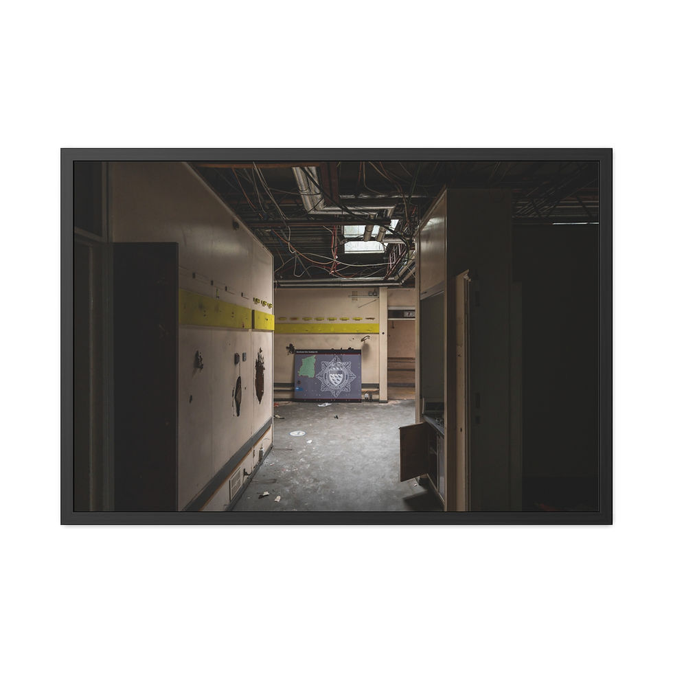 Thumbnail: Framed Print | Old Horsham Fire Station - Abandoned Urbex Wall Art