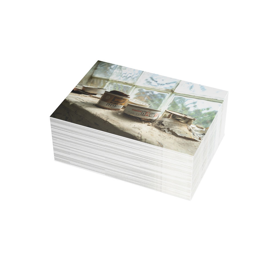 Thumbnail: Soviet Remains in Abandoned Building | Greeting Cards - Pack of 1, 10, 30 or 50