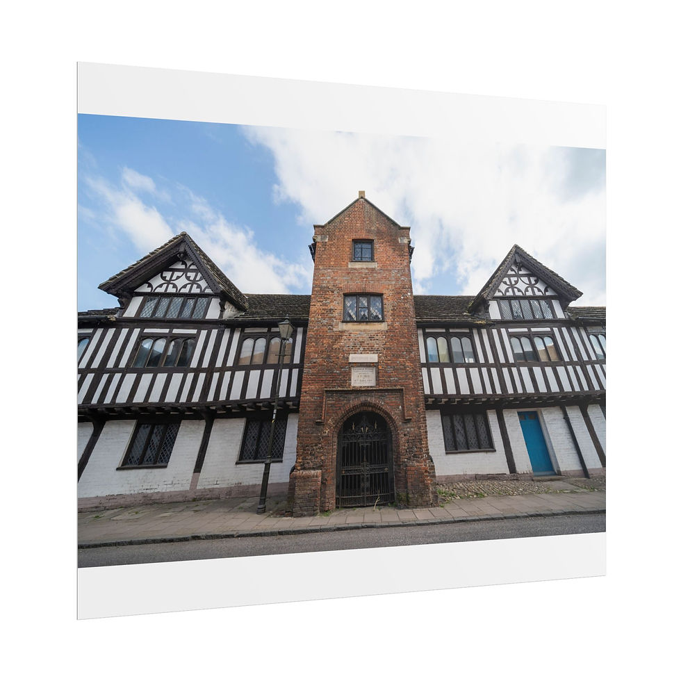 Thumbnail: Rolled Poster Print | Steyning Grammar School | Tudor Style Urbex Wall Art