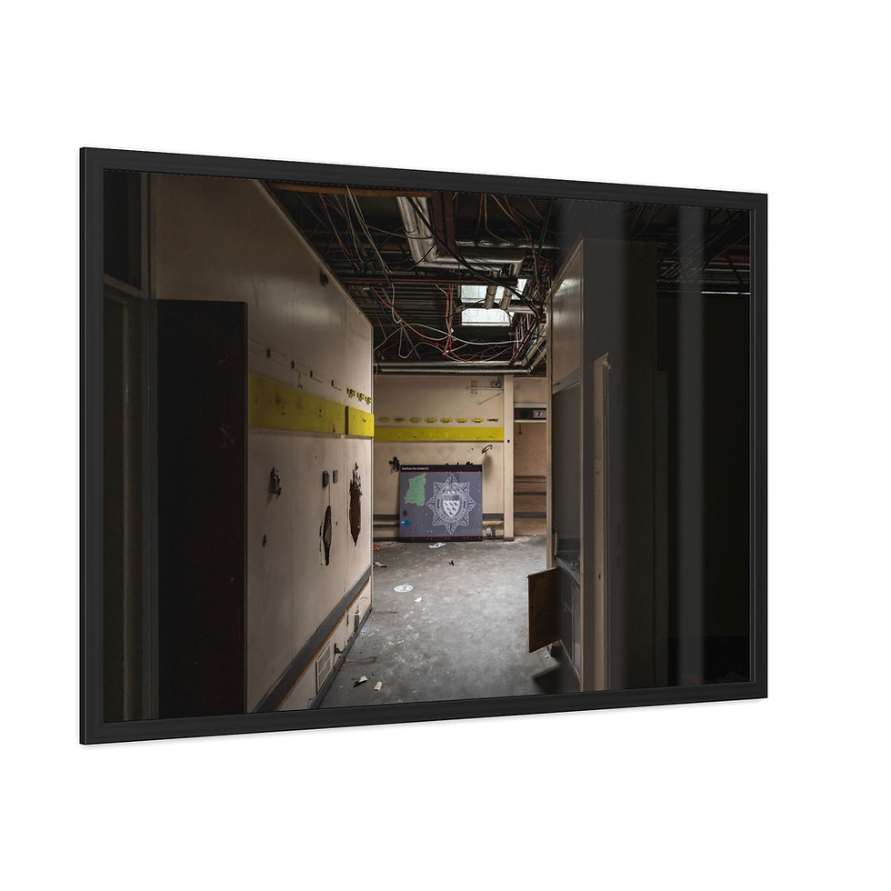 Thumbnail: Framed Print | Old Horsham Fire Station - Abandoned Urbex Wall Art