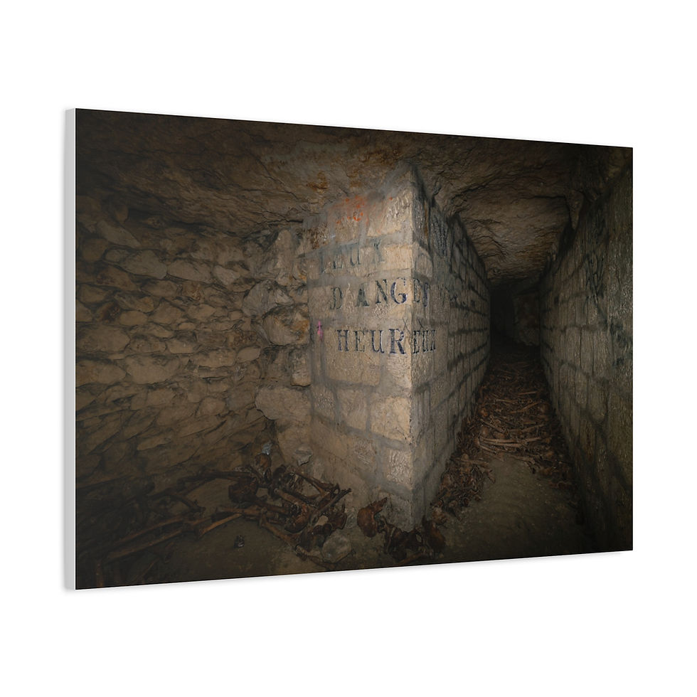 Thumbnail: Eerie, dark stone catacomb tunnel with faded 'L&G SUPER' text.