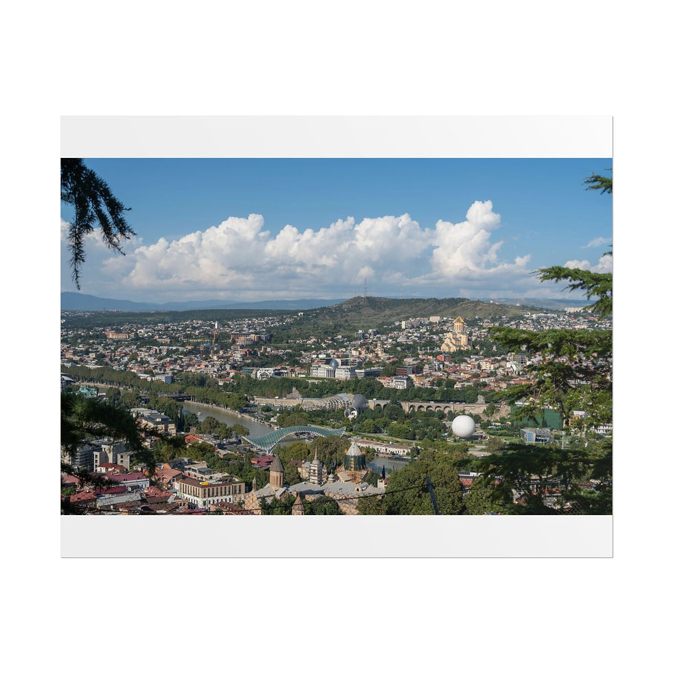 Thumbnail: Poster Print | Tbilisi Cityscape from Sololaki Hill - Georgia