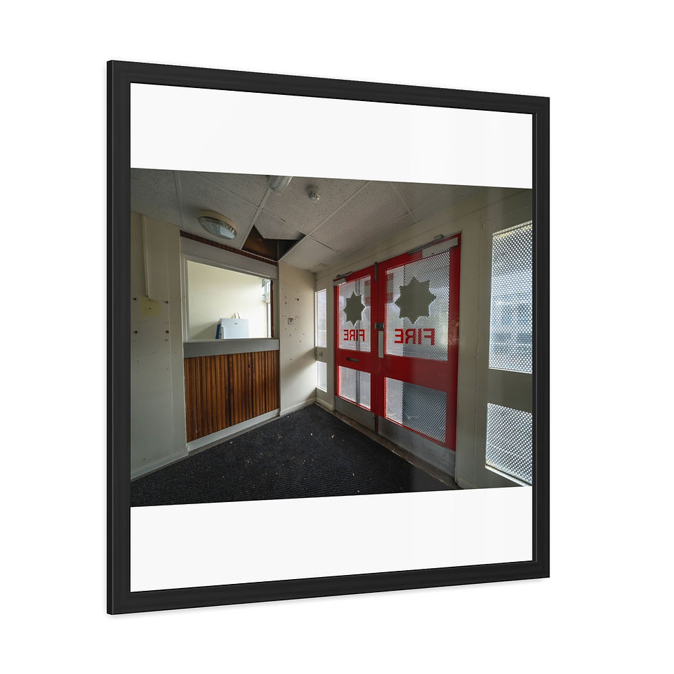 Thumbnail: Framed Print | Old Horsham Fire Station - Abandoned Urbex Wall Art