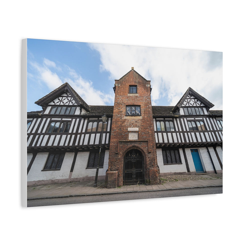Thumbnail: Canvas Print | Steyning Grammar School | Tudor Style School Urbex Wall Art