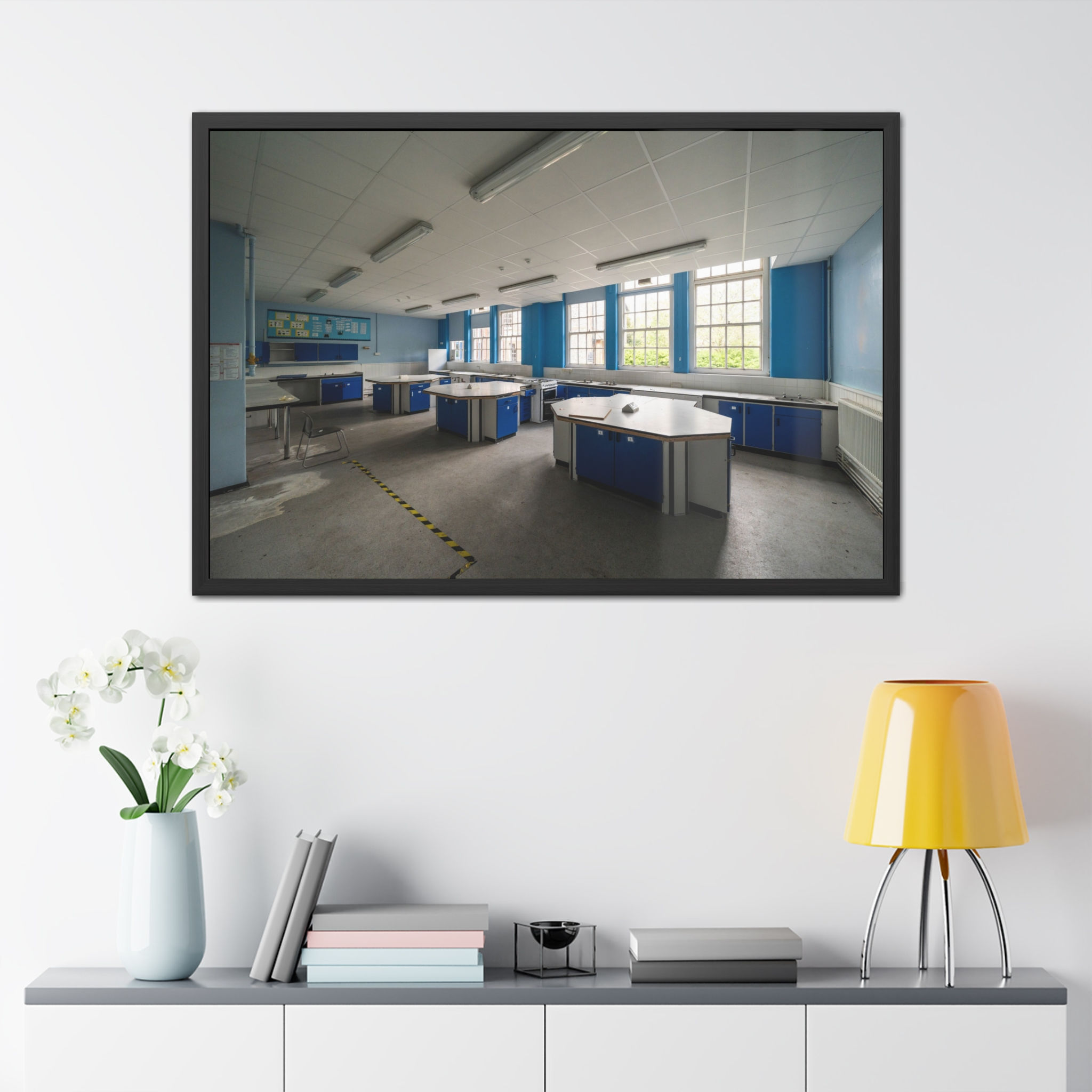 Framed Print | Abandoned Classroom - Sussex School Urban Exploration Wall Art