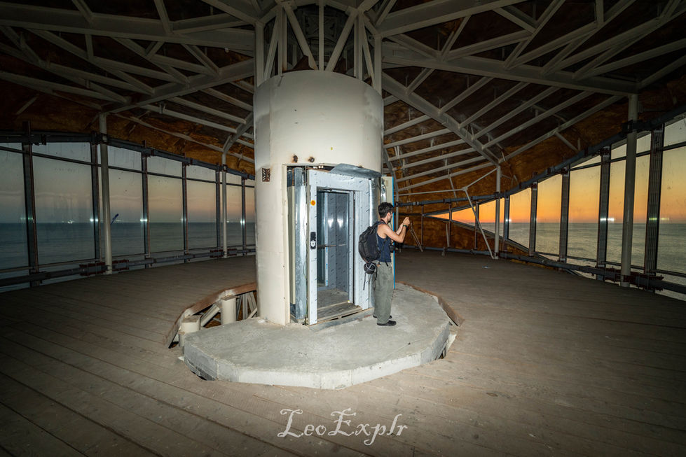 Anaklia abandoned tower in Georgia.