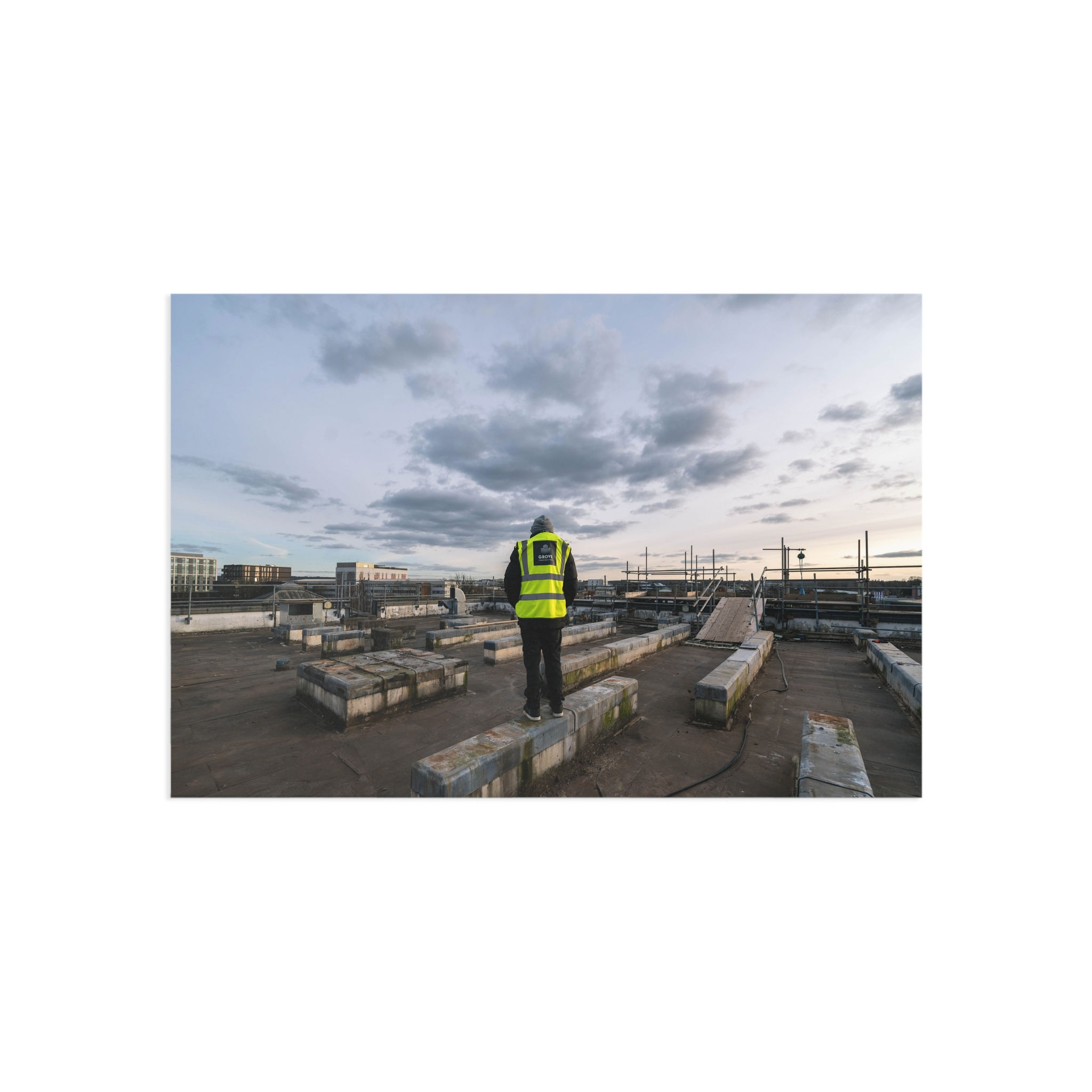 Fine Art Postcards | Crawley Rooftop - Urbex Photography