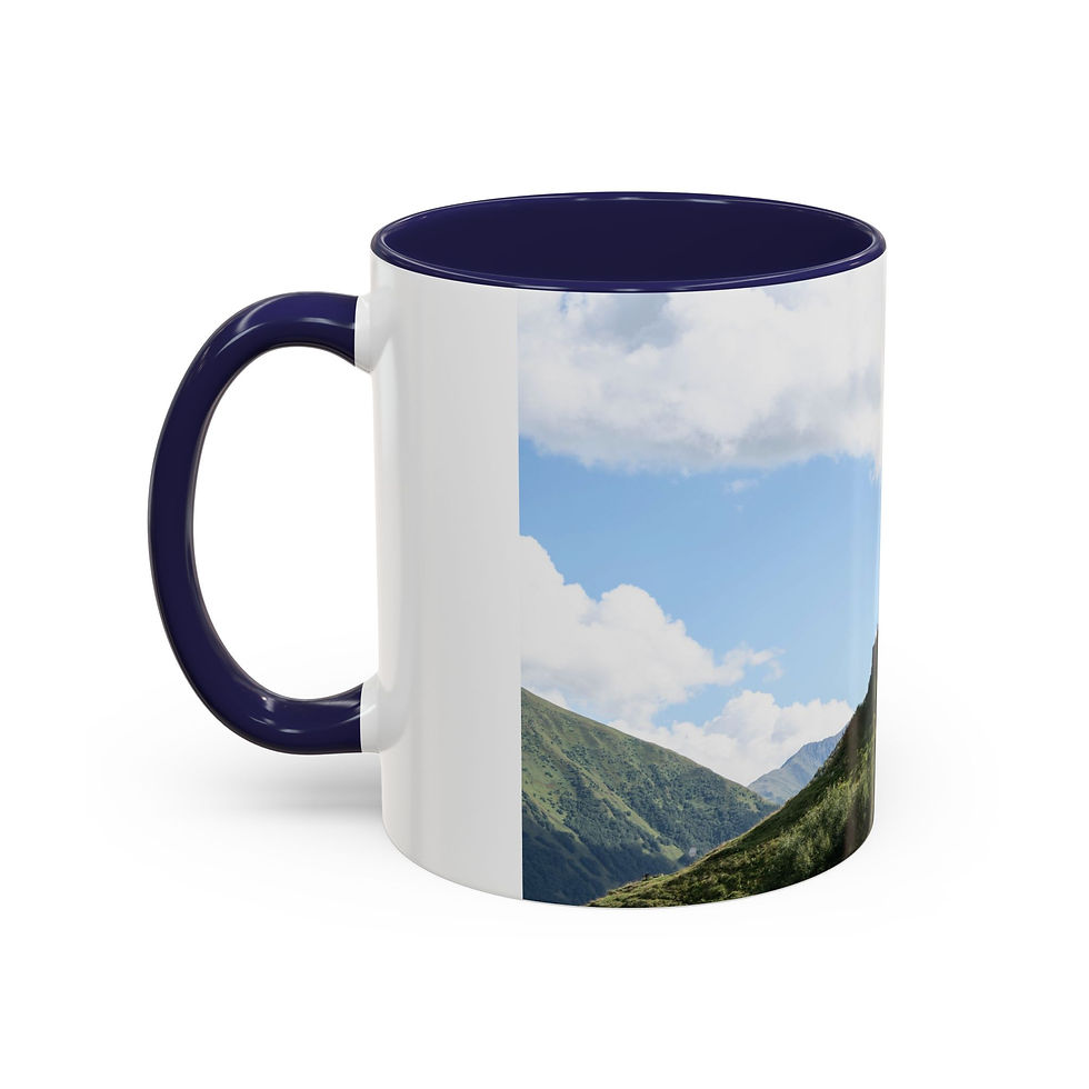Thumbnail: Ceramic Mug | Gergeti Trinity Church Under a Blue Georgian Sky, Kazbegi