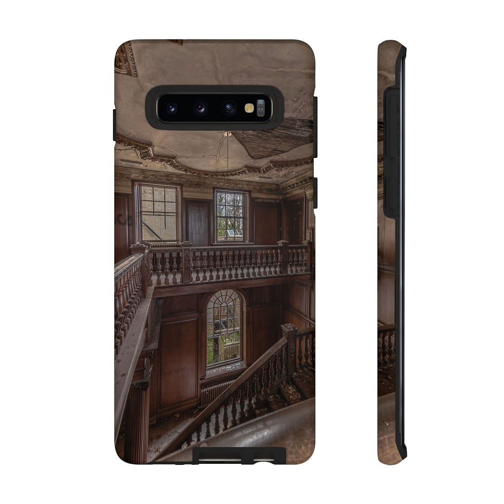Thumbnail: Smartphone case featuring an abandoned ornate wooden staircase design.