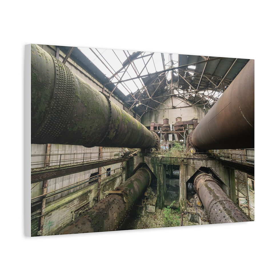 Thumbnail: Canvas Print | Inside Shoreham Cement Works - Abandoned Urbex Wall Art