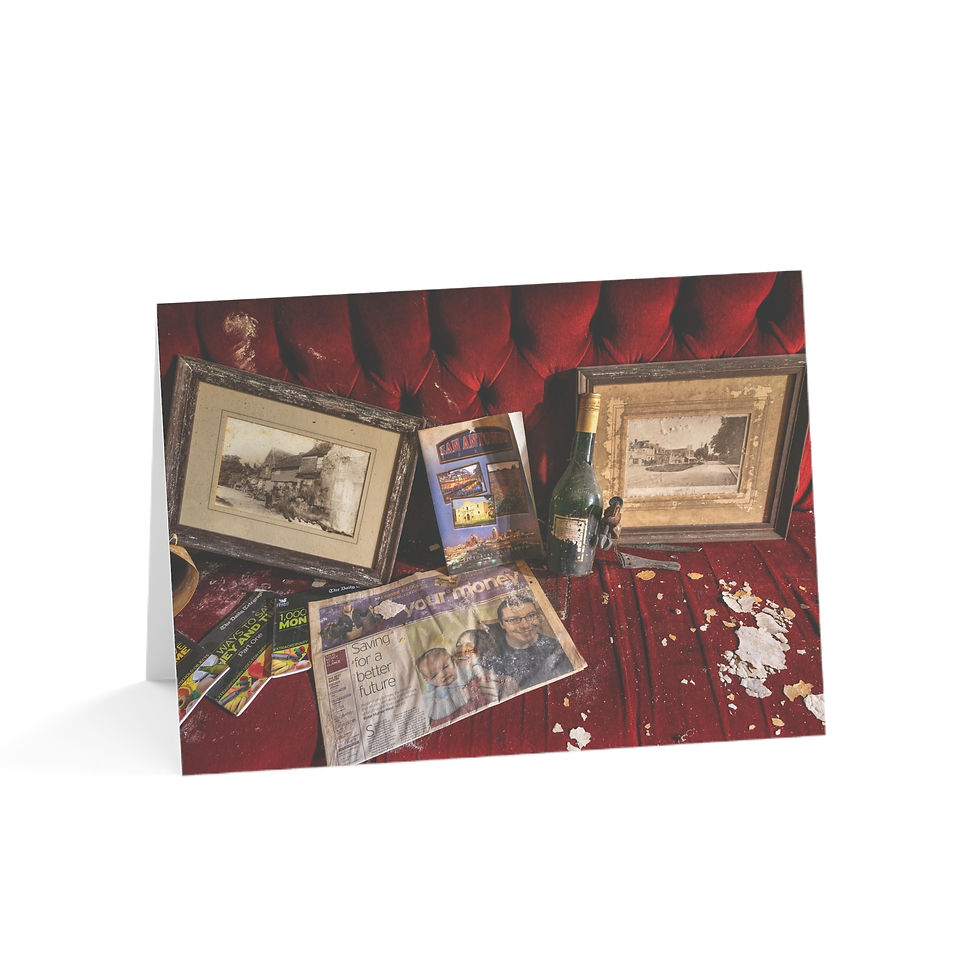 Thumbnail: Abandoned Thurlow Arms Pub Sofa | Greeting Cards - Pack of 1, 10, 30 or 50