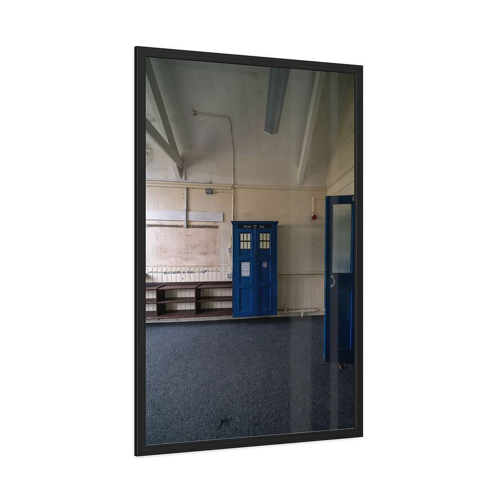 Thumbnail: Framed Poster | TARDIS Style Cupboard | Abandoned Classroom | Unique Wall Art