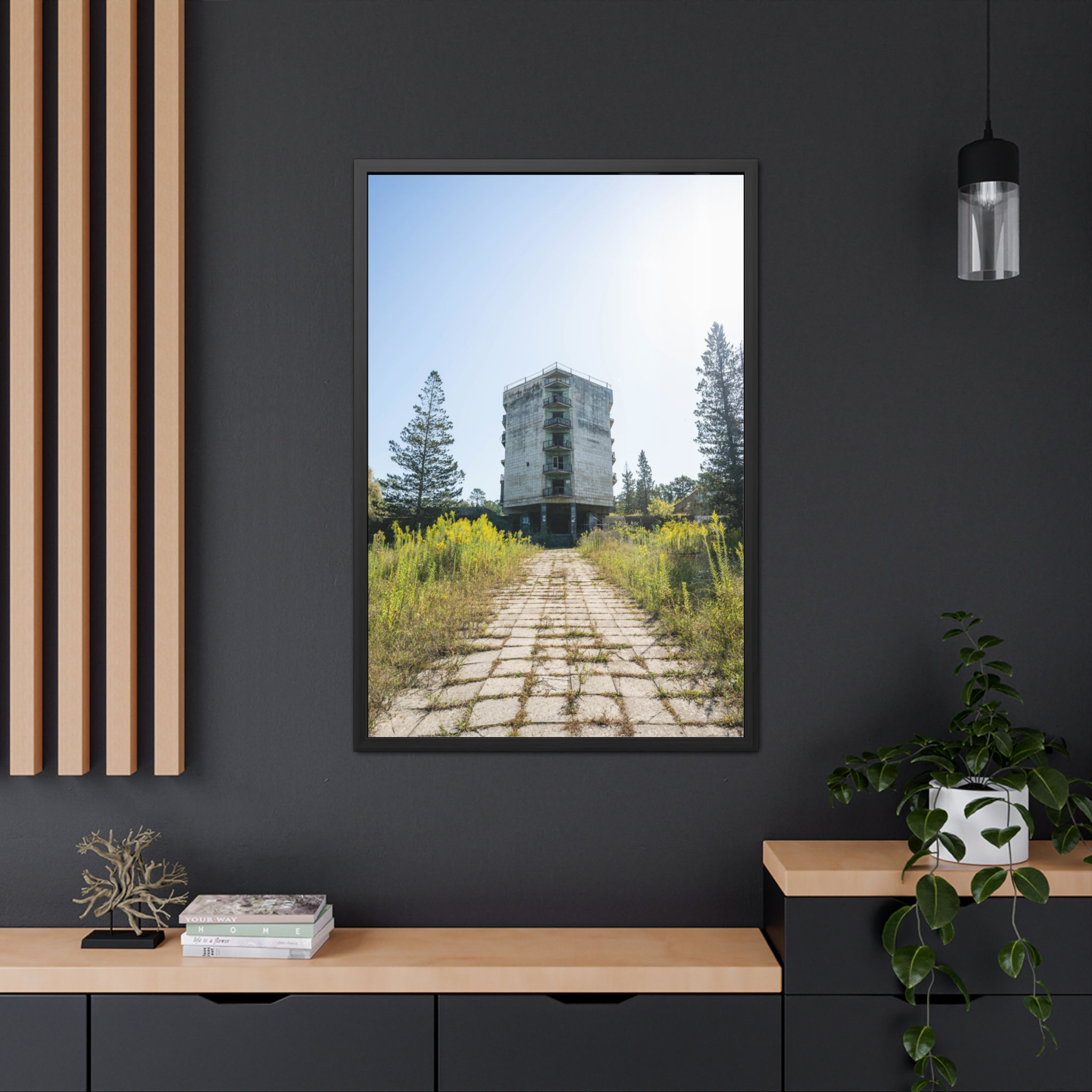 Framed Posters - Abandoned Hotel Aia in Tskaltubo