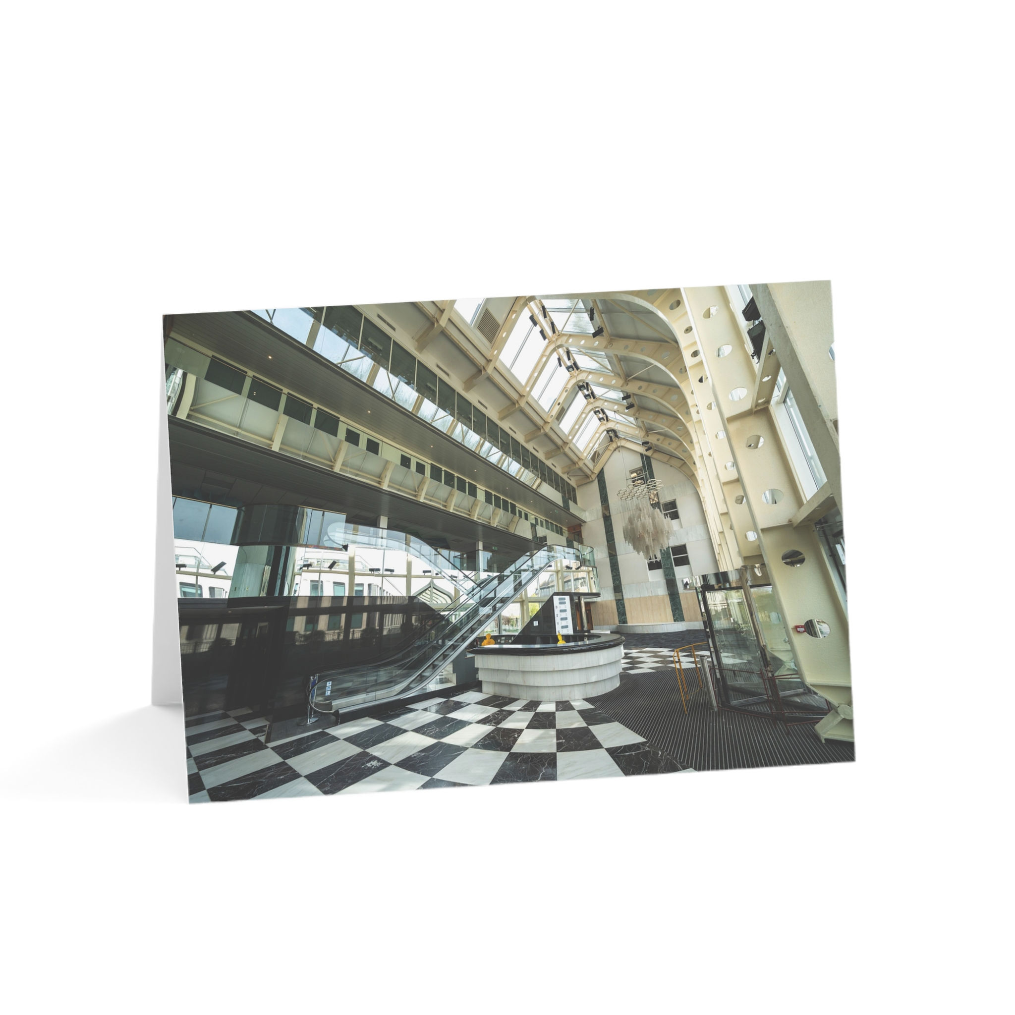 Abandoned Atrium in Sussex, Urbex Art | Greeting Cards - Pack of 1, 10, 30 or 50