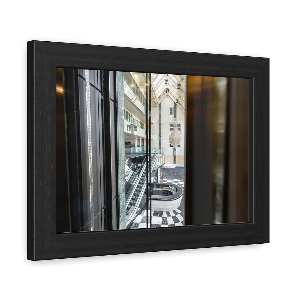 Thumbnail: Framed Print | Abandoned Atrium in Sussex - Urbex Wall Art