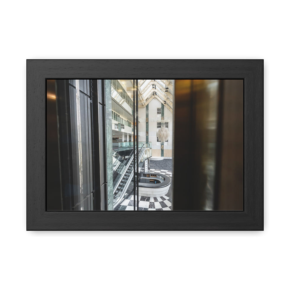 Thumbnail: Framed Print | Abandoned Atrium in Sussex - Urbex Wall Art