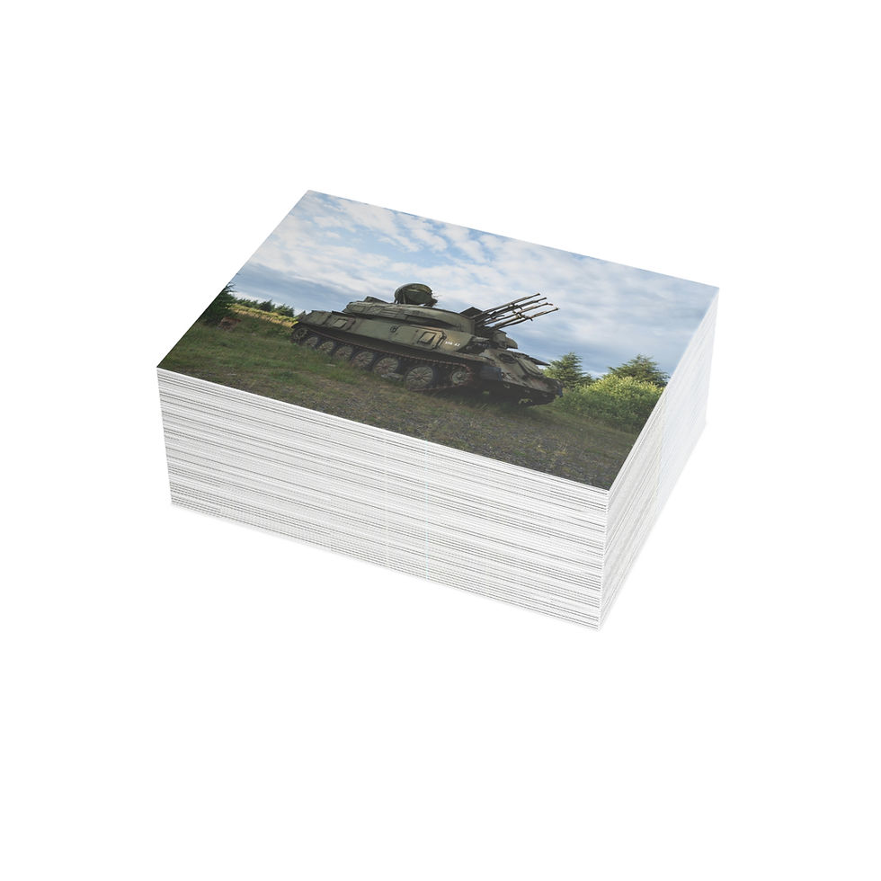 Thumbnail: Derelict Tank - Abandoned RAF | Greeting Cards - Pack of 1, 10, 30 or 50