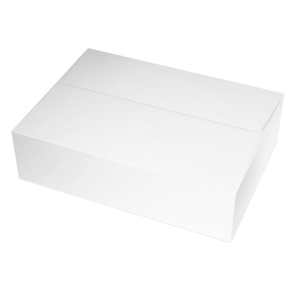 Thumbnail: Plain white rectangular product box, isolated on a clean white background.