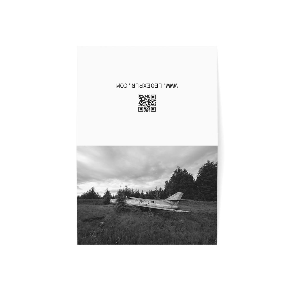 Thumbnail: Derelict Aeroplane - Abandoned RAF | Greeting Cards - Pack of 1, 10, 30 or 50