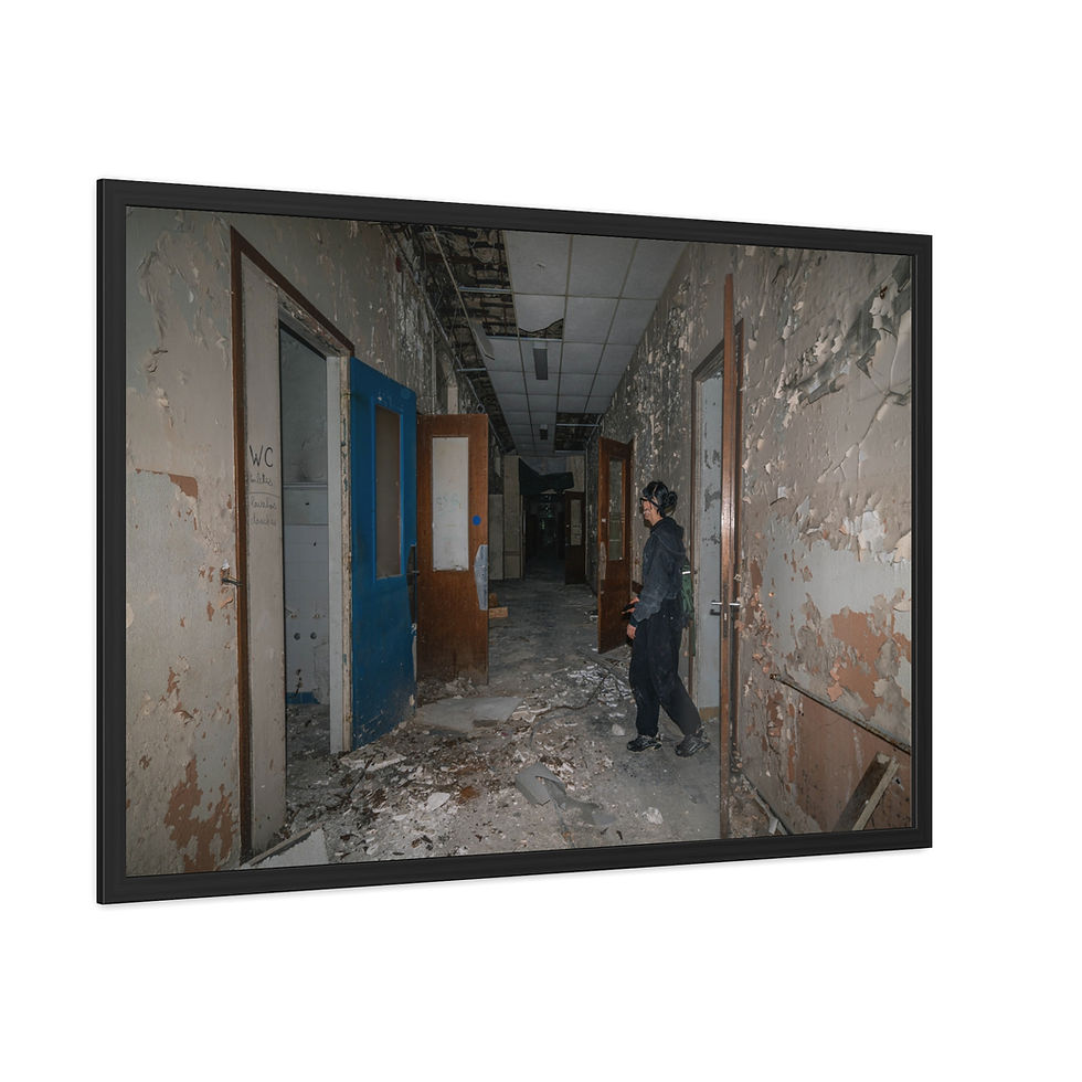Thumbnail: Framed Print | Decay at Maison Blanche Hospital | Abandoned Urbex in France