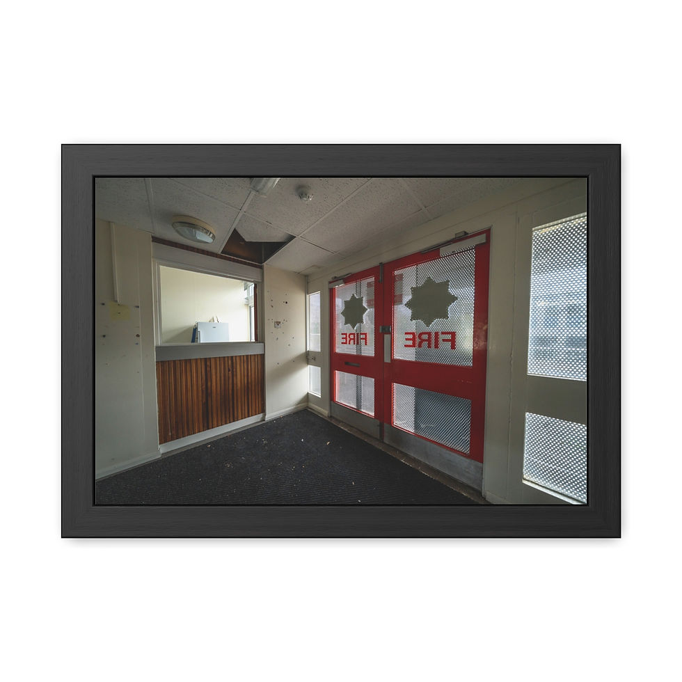 Thumbnail: Framed Print | Old Horsham Fire Station - Abandoned Urbex Wall Art