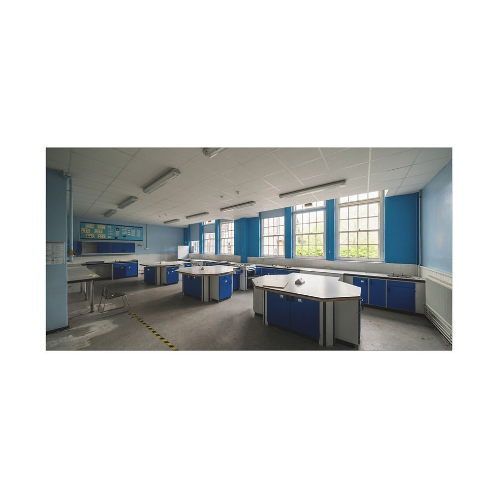 Thumbnail: Canvas Print | Abandoned Classroom - Sussex School Urban Exploration Wall Art