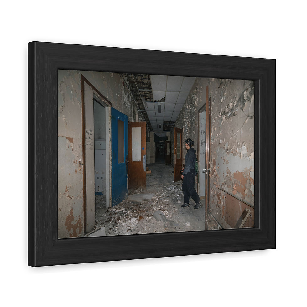 Thumbnail: Framed Print | Decay at Maison Blanche Hospital | Abandoned Urbex in France