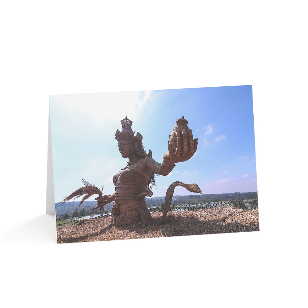 Thumbnail: Balinese Rice Goddess Dewi Sri | Greeting Cards - Pack of 1, 10, 30 or 50