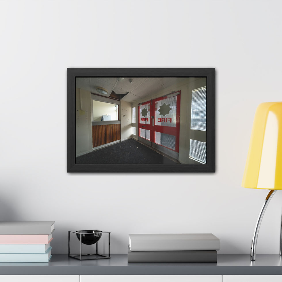 Thumbnail: Framed Print | Old Horsham Fire Station - Abandoned Urbex Wall Art