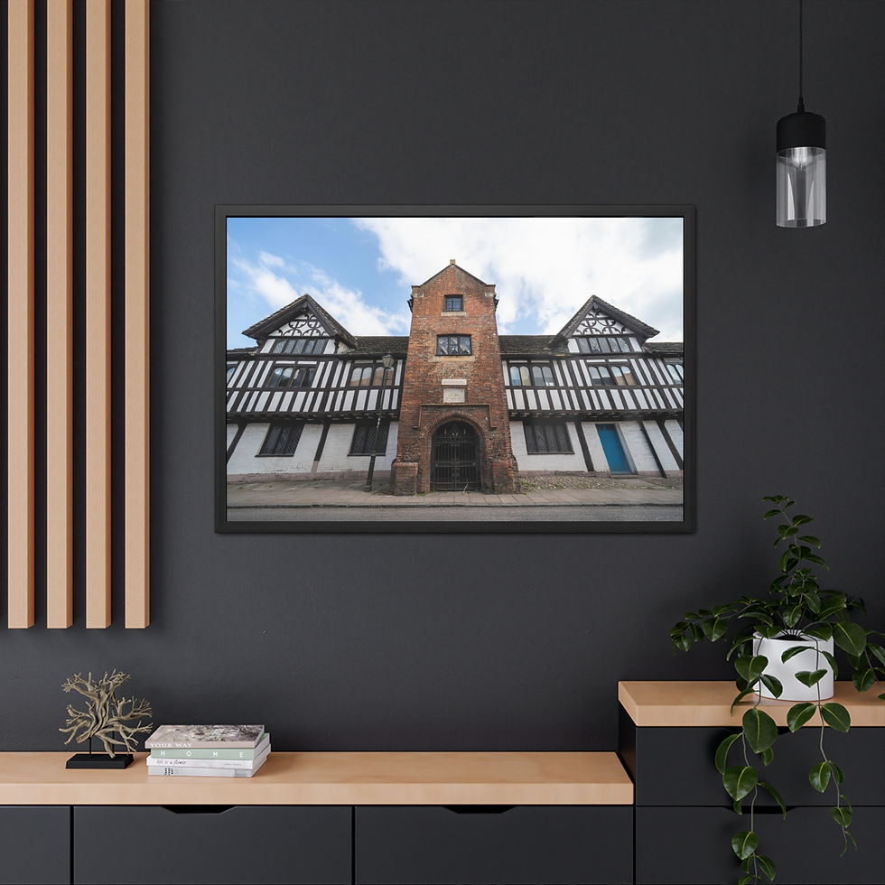 Thumbnail: Framed Print | Steyning Grammar School | Tudor Style School Exterior Wall Art