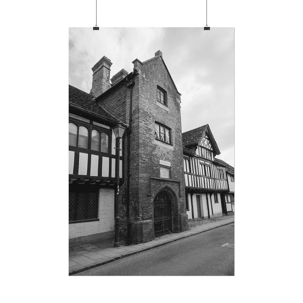 Thumbnail: Rolled Poster Print | Steyning Grammar School | Tudor Style Urbex Wall Art