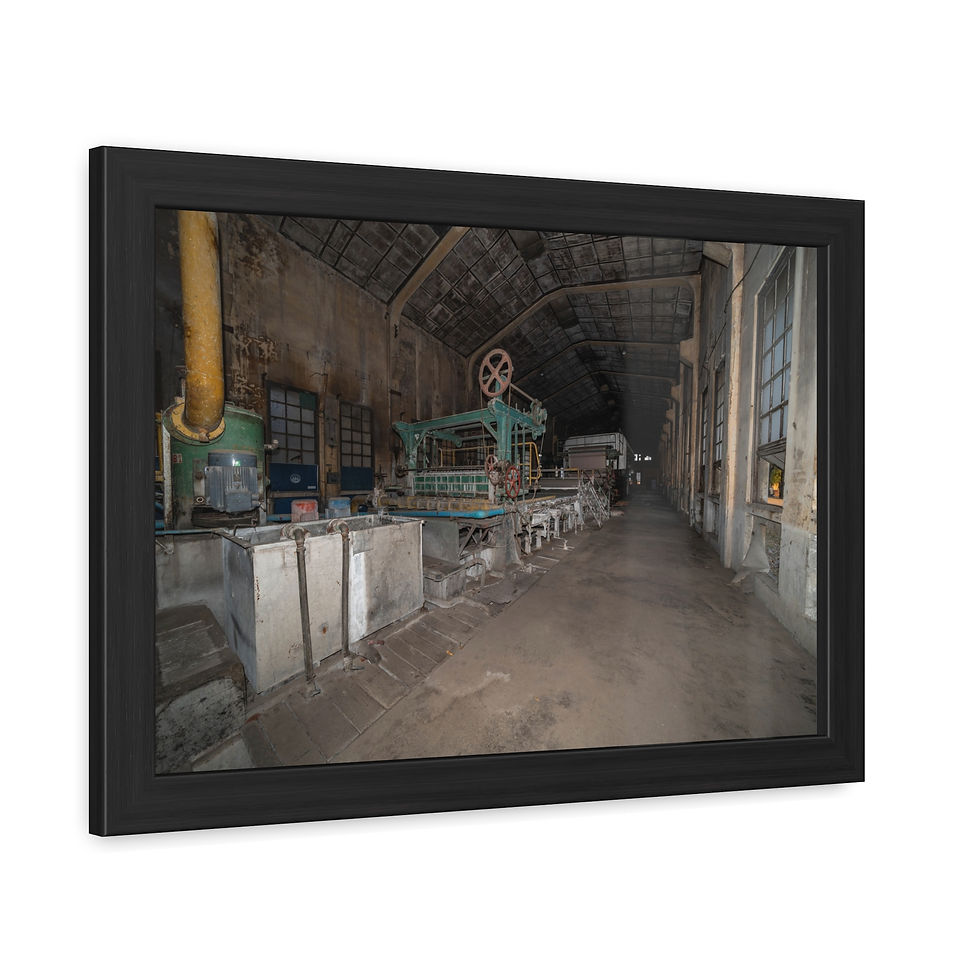 Thumbnail: Abandoned industrial control room with old machinery, yellow pipe, and concrete.