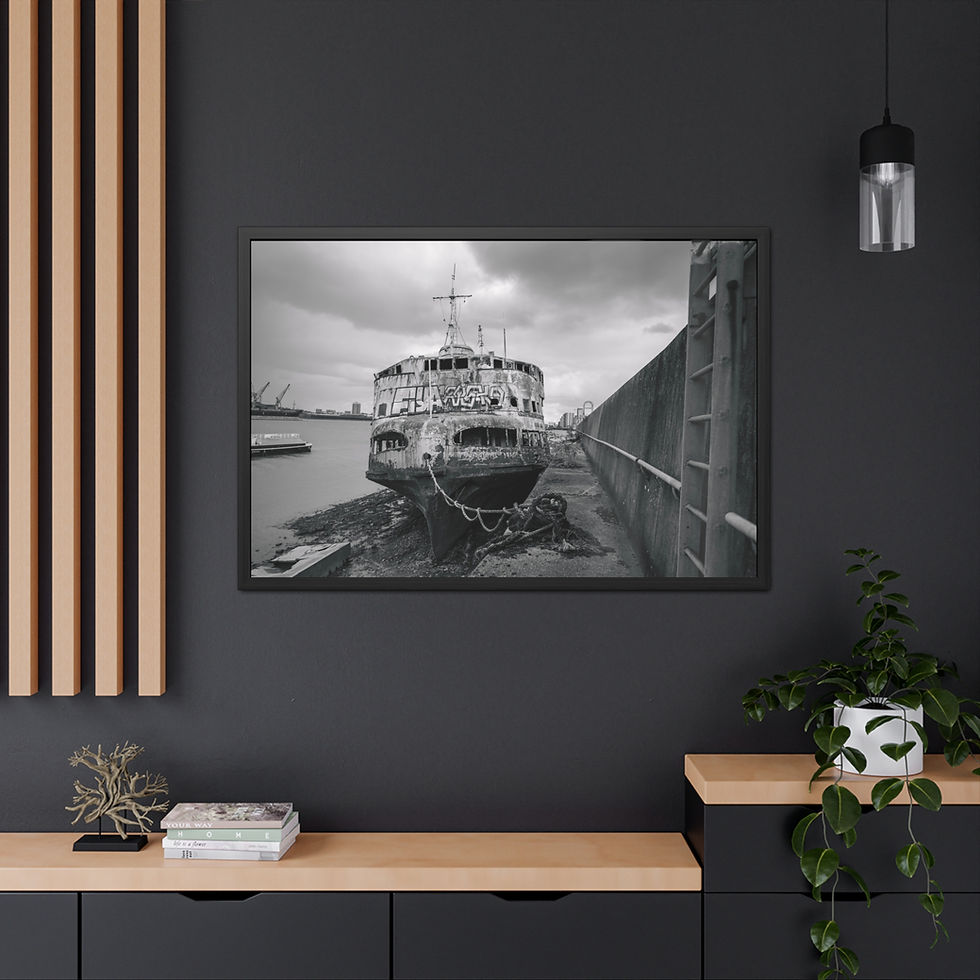 Framed Print - Abandoned Royal Iris Ferry