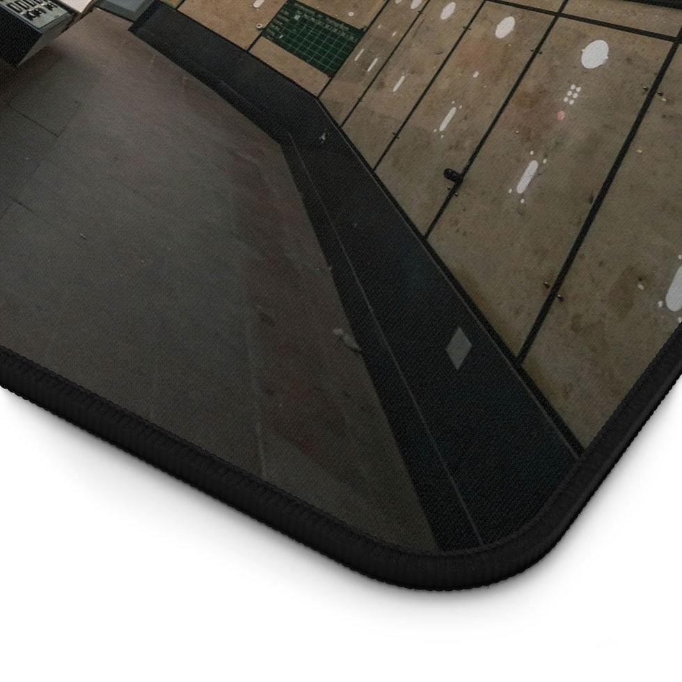 Thumbnail: Abandoned Control Room Desk Mat - Vintage Industrial Urban Exploration Mouse Pad